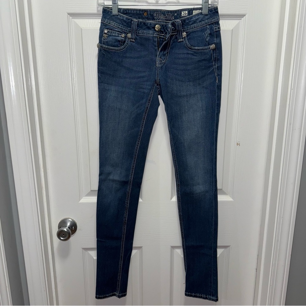 Miss Me Dark Blue Skinny Jeans